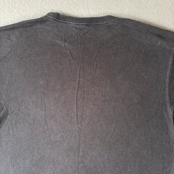 Vintage Avirex Y2K T-Shirt Mens Black Spellout Streetwear Graphic Logo Grunge M - Picture 11 of 13